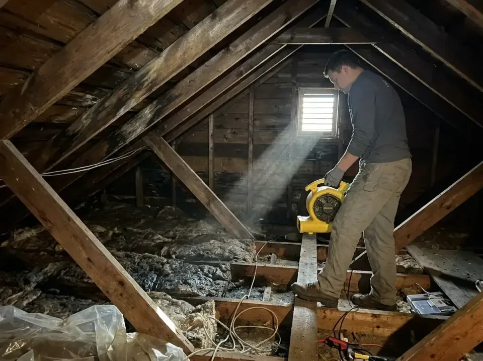 attic-water-damage-drying-proc-007 — frequently asked questions, Emergency Water Extraction & 24/7 Flood Response in Oreland…
